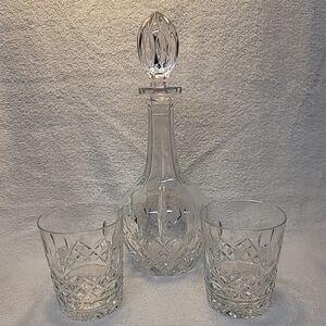 Waterford Crystal Lismore Pattern Whiskey Glasses & Decanter 2006 Ryder Cup